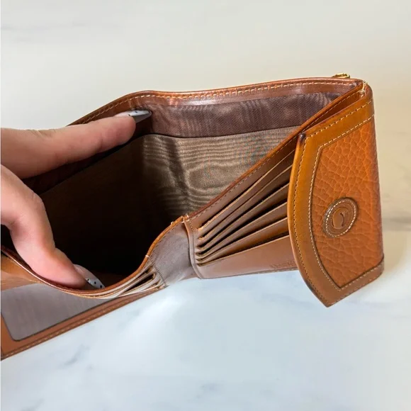 Vintage dooney and Bourke brown leather kiss lock wallet - Picture 6 of 10